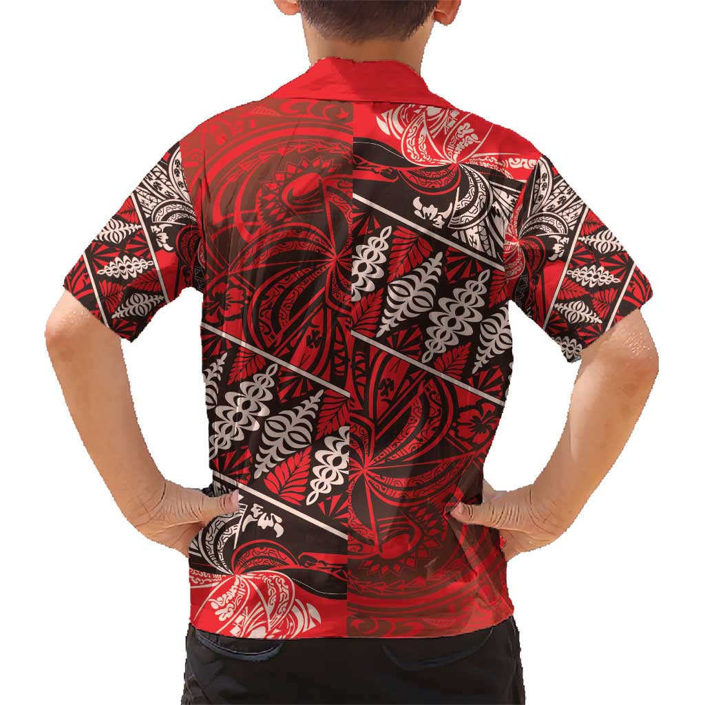 Vintage Ngatu Tribal Tonga Pattern Hawaiian Shirt - Polynesian Pride
