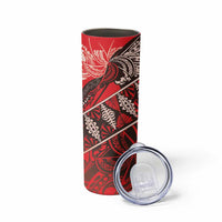 Vintage Ngatu Tribal Tonga Pattern Skinny Tumbler - Polynesian Pride