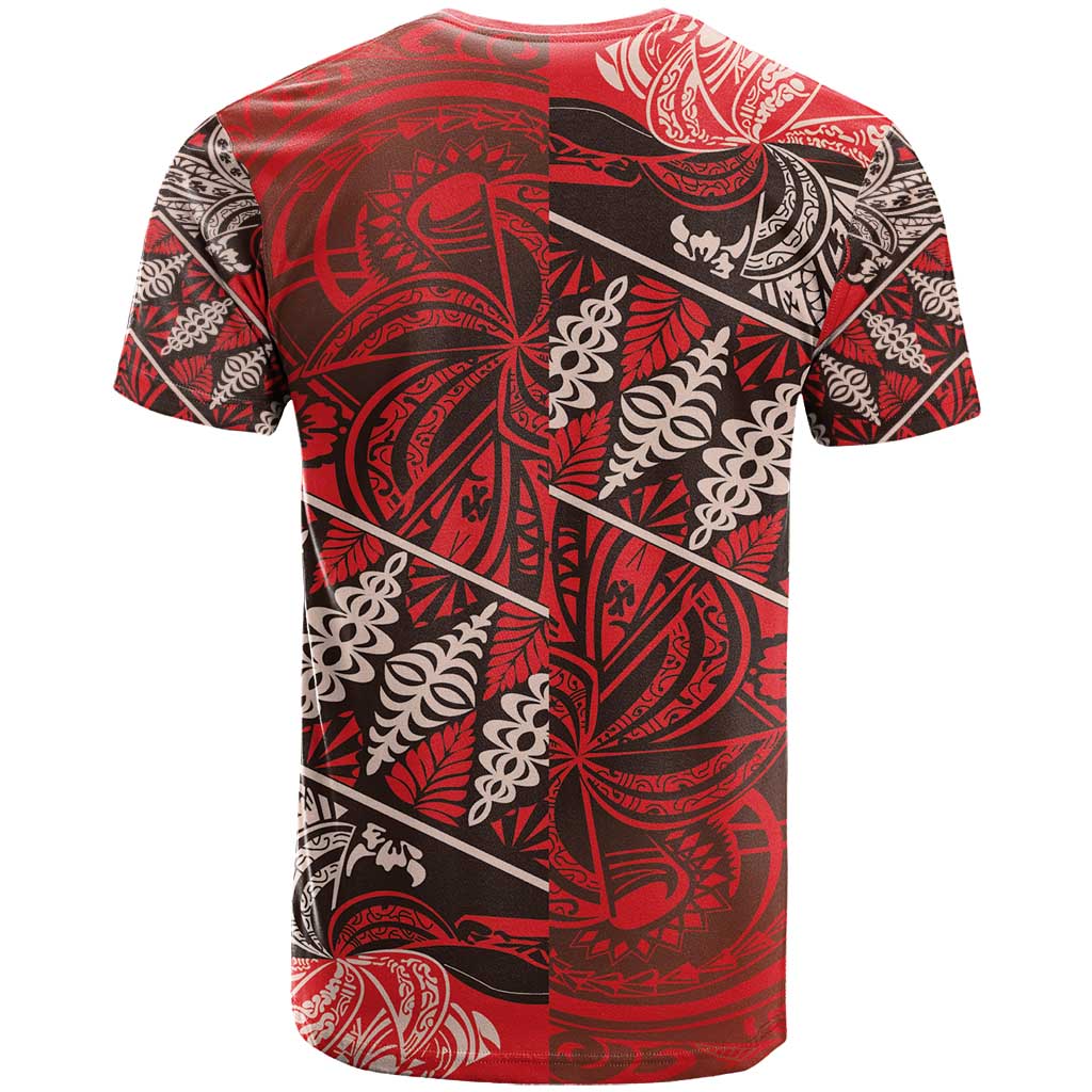 Vintage Ngatu Tribal Tonga Pattern T Shirt - Polynesian Pride