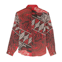 Vintage Ngatu Tribal Tonga Pattern Women Casual Shirt - Polynesian Pride