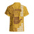 Strong Maui Hawaiian Shirt Good Living Hawaii with Shaka Sign Kakau Tribal Gold LT9 - Polynesian Pride