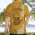 Strong Maui Hawaiian Shirt Good Living Hawaii with Shaka Sign Kakau Tribal Gold LT9 - Polynesian Pride