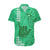 Strong Maui Hawaiian Shirt Good Living Hawaii with Shaka Sign Kakau Tribal Green LT9 Green - Polynesian Pride