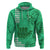 Strong Maui Hoodie Good Living Hawaii with Shaka Sign Kakau Tribal Green LT9 Green - Polynesian Pride