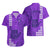 Strong Maui Hawaiian Shirt Good Living Hawaii with Shaka Sign Kakau Tribal Purple LT9 - Polynesian Pride