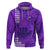 Strong Maui Hoodie Good Living Hawaii with Shaka Sign Kakau Tribal Purple LT9 Purple - Polynesian Pride