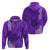 Strong Maui Hoodie Good Living Hawaii with Shaka Sign Kakau Tribal Purple LT9 - Polynesian Pride