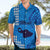 Maui Island Hawaiian Shirt Kakau Tribal Mixed Polynesian Pattern Blue LT9 - Polynesian Pride