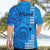 Maui Island Hawaiian Shirt Kakau Tribal Mixed Polynesian Pattern Blue LT9 - Polynesian Pride