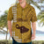 Maui Island Hawaiian Shirt Kakau Tribal Mixed Polynesian Pattern Gold LT9 - Polynesian Pride