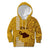 Maui Island Kid Hoodie Kakau Tribal Mixed Polynesian Pattern Gold LT9 Hoodie Gold - Polynesian Pride