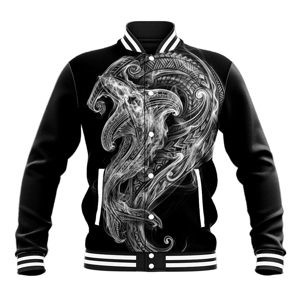 Pango Maori Tribal Hammershark Ghost Spirit Baseball Jacket