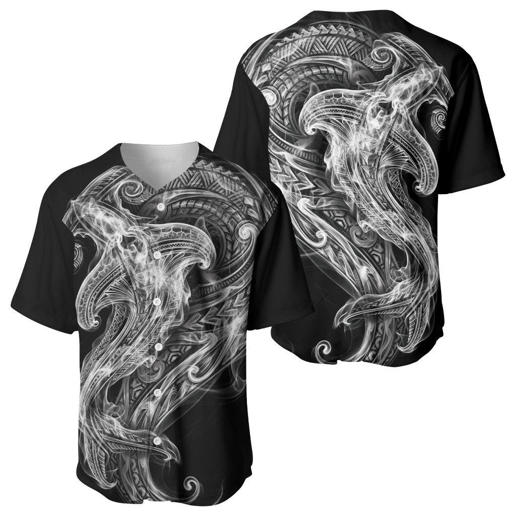 Pango Maori Tribal Hammershark Ghost Spirit Baseball Jersey