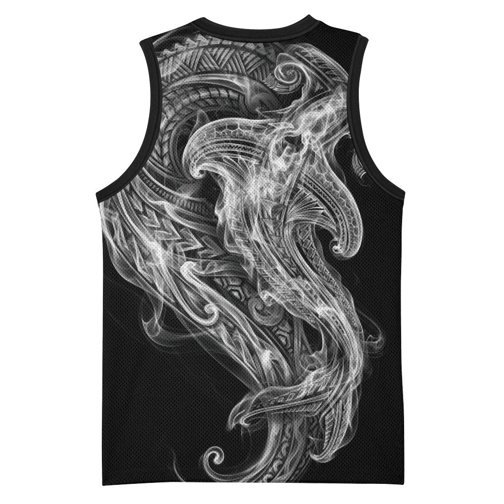 Pango Maori Tribal Hammershark Ghost Spirit Basketball Jersey