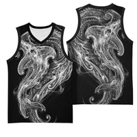 Pango Maori Tribal Hammershark Ghost Spirit Basketball Jersey