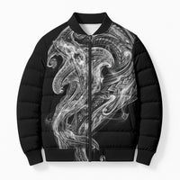 Pango Maori Tribal Hammershark Ghost Spirit Bomber Puffer Jacket