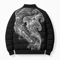 Pango Maori Tribal Hammershark Ghost Spirit Bomber Puffer Jacket