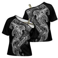Pango Maori Tribal Hammershark Ghost Spirit Cross Shoulder Shirt