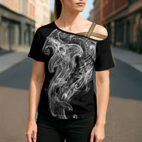 Pango Maori Tribal Hammershark Ghost Spirit Cross Shoulder Shirt