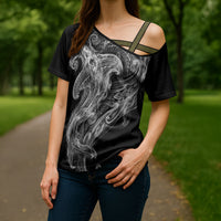 Pango Maori Tribal Hammershark Ghost Spirit Cross Shoulder Shirt