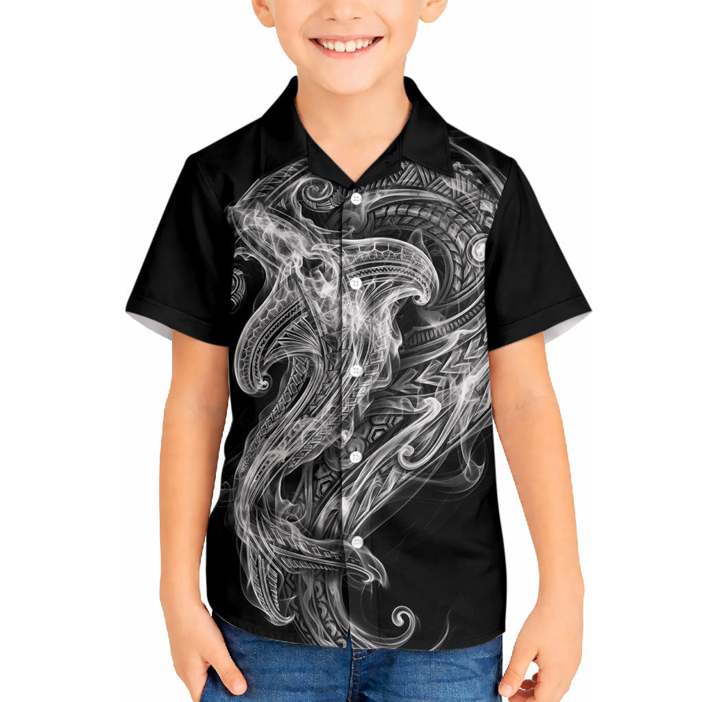 Pango Maori Tribal Hammershark Ghost Spirit Hawaiian Shirt