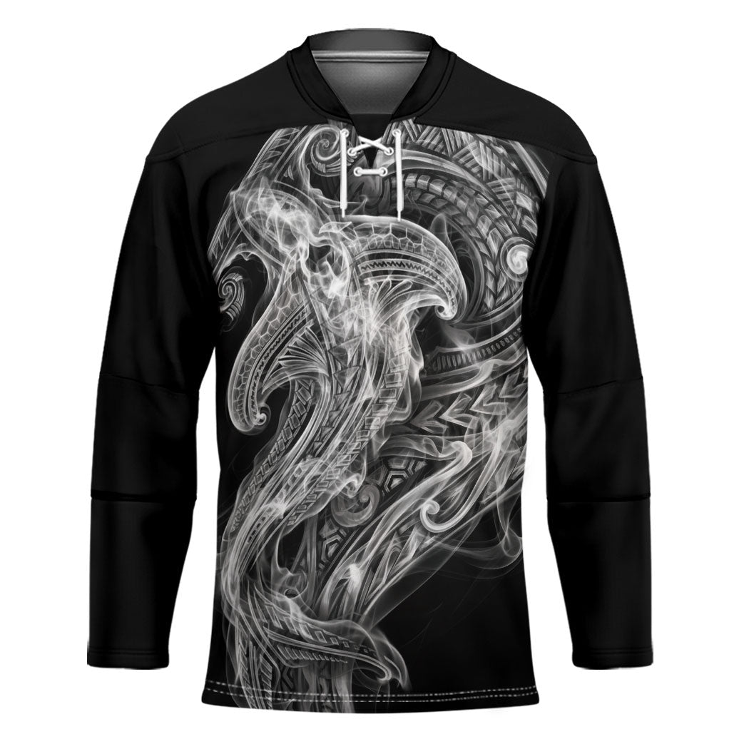 Pango Maori Tribal Hammershark Ghost Spirit Hockey Jersey