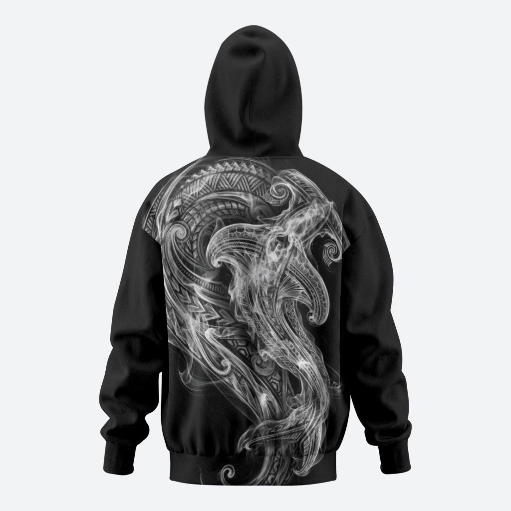 Pango Maori Tribal Hammershark Ghost Spirit Hoodie