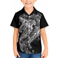 Pango Maori Tribal Hammershark Ghost Spirit Kid Hawaiian Shirt