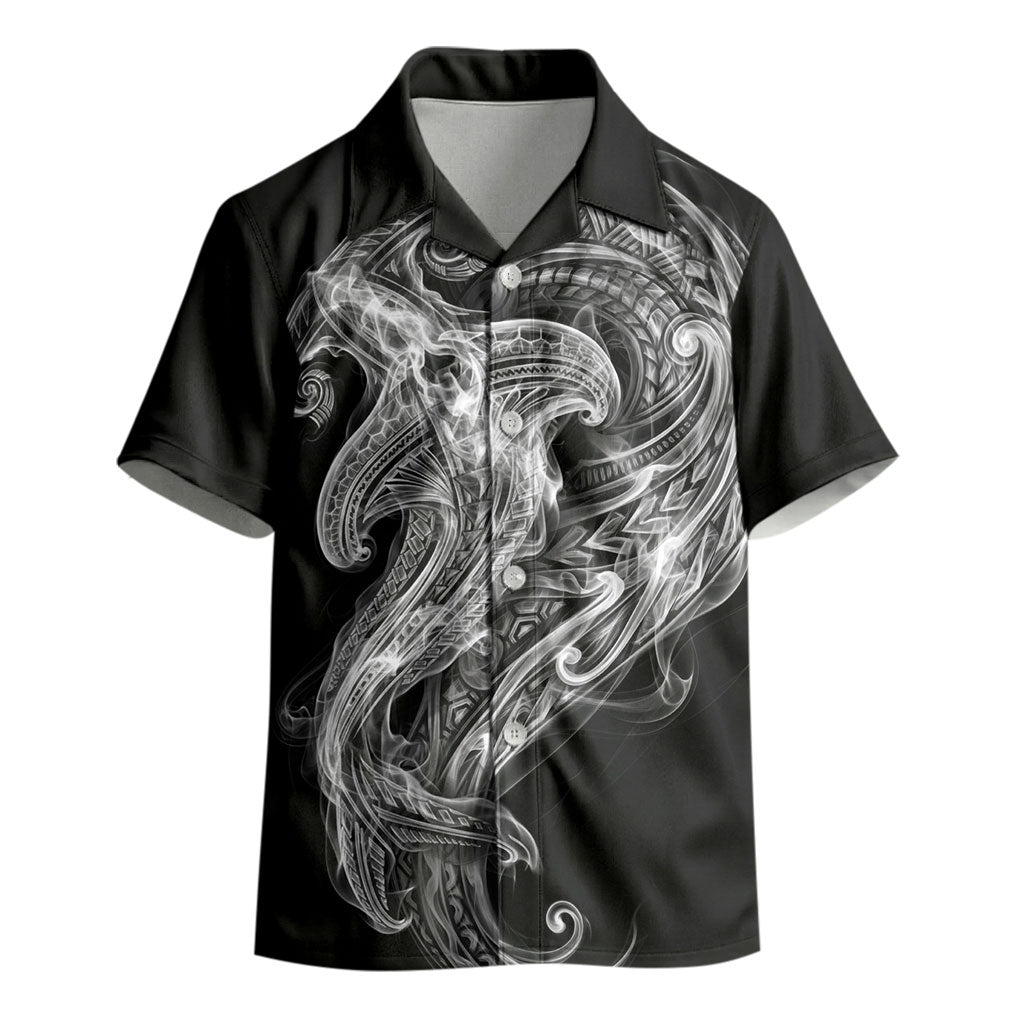 Pango Maori Tribal Hammershark Ghost Spirit Kid Hawaiian Shirt