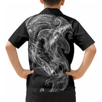 Pango Maori Tribal Hammershark Ghost Spirit Kid Hawaiian Shirt