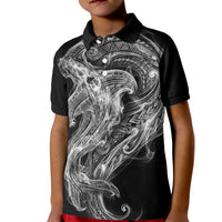 Pango Maori Tribal Hammershark Ghost Spirit Kid Polo Shirt