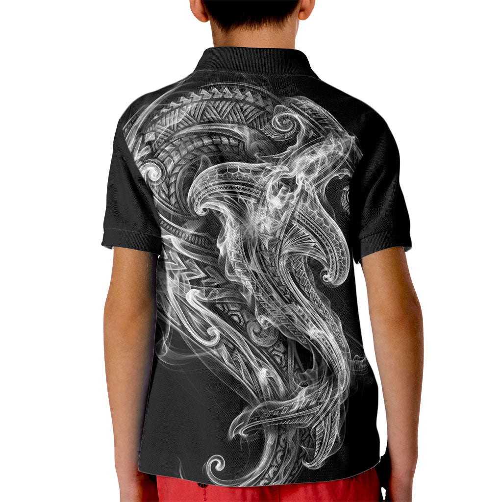 Pango Maori Tribal Hammershark Ghost Spirit Kid Polo Shirt