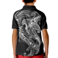 Pango Maori Tribal Hammershark Ghost Spirit Kid Polo Shirt