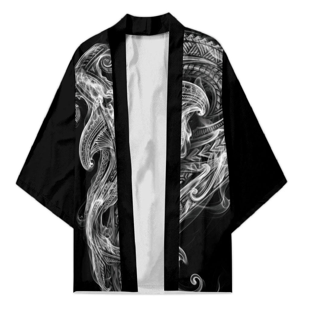 Pango Maori Tribal Hammershark Ghost Spirit Kimono