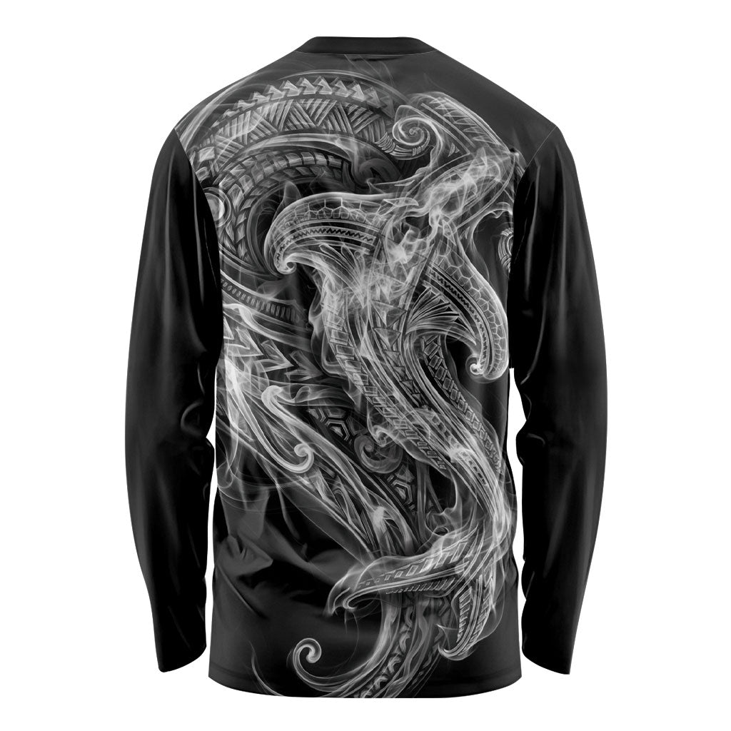 Pango Maori Tribal Hammershark Ghost Spirit Long Sleeve Shirt