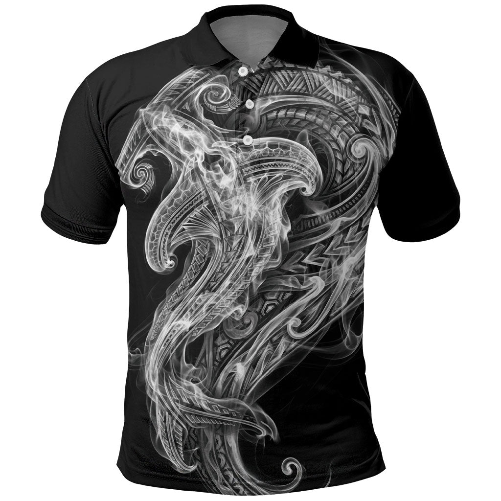 Pango Maori Tribal Hammershark Ghost Spirit Polo Shirt