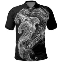 Pango Maori Tribal Hammershark Ghost Spirit Polo Shirt