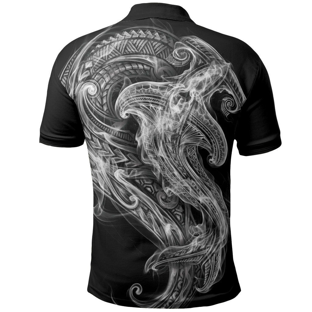 Pango Maori Tribal Hammershark Ghost Spirit Polo Shirt