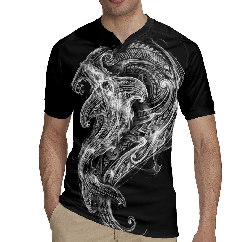 Pango Maori Tribal Hammershark Ghost Spirit Rugby Jersey