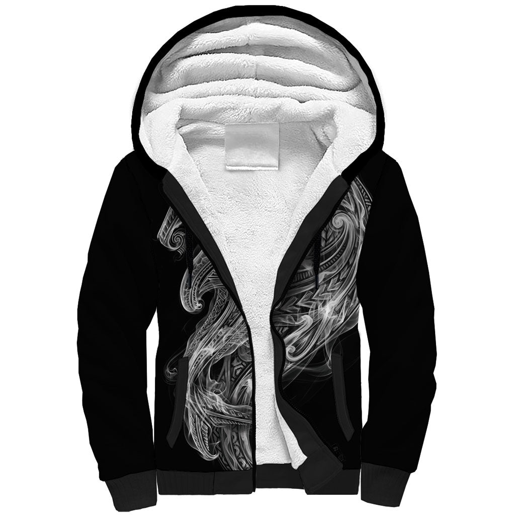 Pango Maori Tribal Hammershark Ghost Spirit Sherpa Hoodie