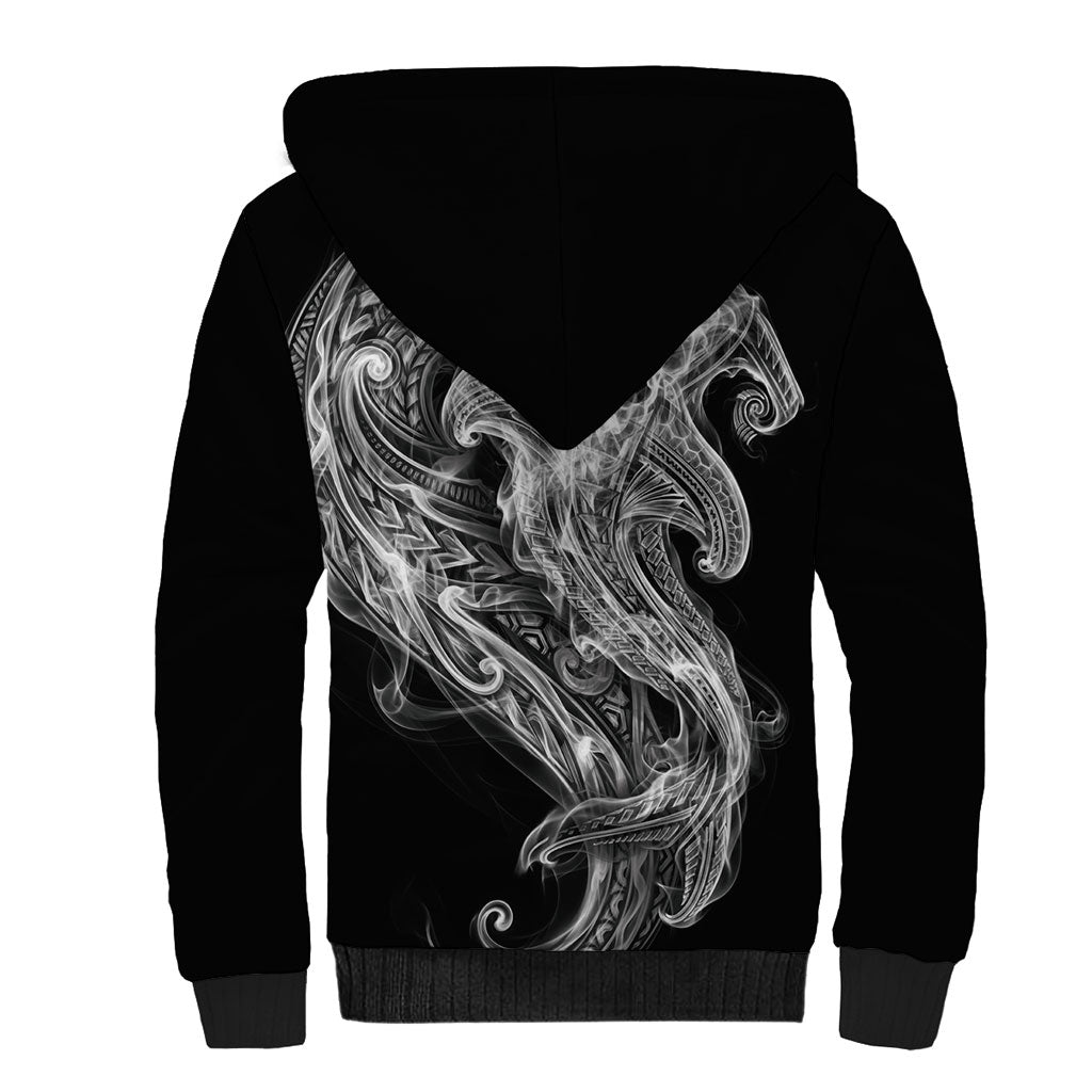 Pango Maori Tribal Hammershark Ghost Spirit Sherpa Hoodie