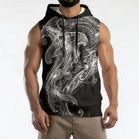 Pango Maori Tribal Hammershark Ghost Spirit Sleeveless Hoodie