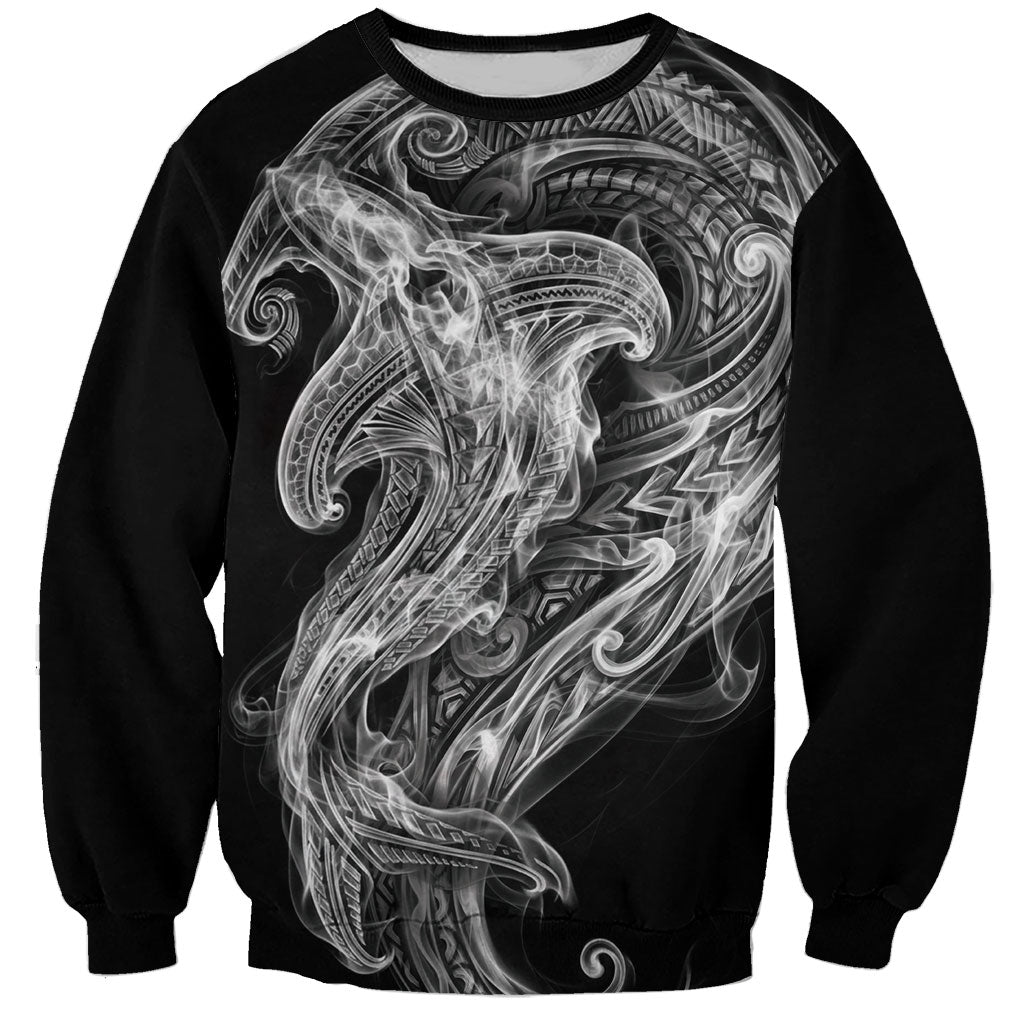Pango Maori Tribal Hammershark Ghost Spirit Sweatshirt