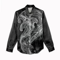 Pango Maori Tribal Hammershark Ghost Spirit Women Casual Shirt