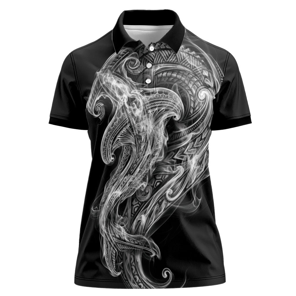 Pango Maori Tribal Hammershark Ghost Spirit Women Polo Shirt
