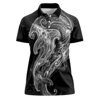 Pango Maori Tribal Hammershark Ghost Spirit Women Polo Shirt