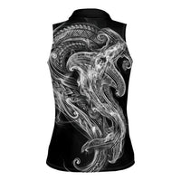 Pango Maori Tribal Hammershark Ghost Spirit Women Sleeveless Polo Shirt
