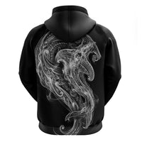 Pango Maori Tribal Hammershark Ghost Spirit Zip Hoodie