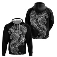 Pango Maori Tribal Hammershark Ghost Spirit Zip Hoodie