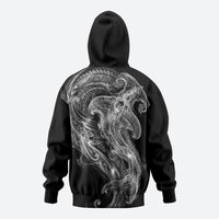 Pango Maori Tribal Hammershark Ghost Spirit Zip Hoodie